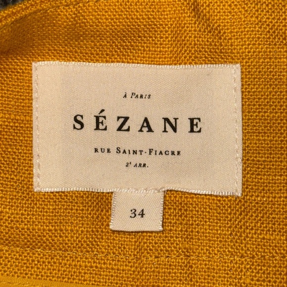 Sézane linen trousers Wide-leg pants size 34 - Picture 10 of 16